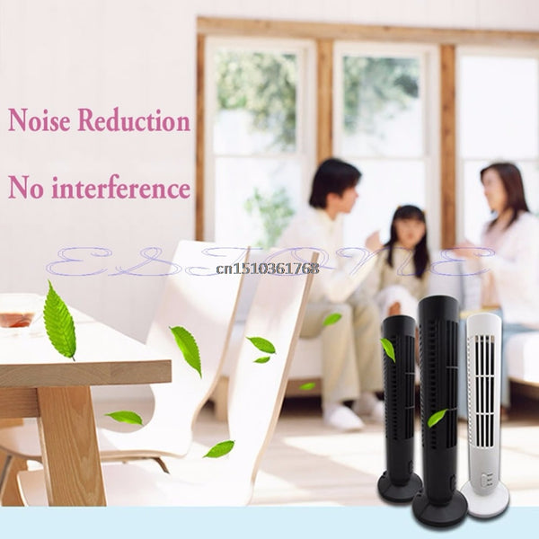 Portable USB Cooling Bladeless Air Conditioner Mini Cooling Cool Desk Tower Fan