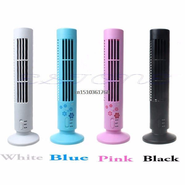 Portable USB Cooling Bladeless Air Conditioner Mini Cooling Cool Desk Tower Fan