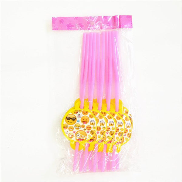 Emoji Theme Cartoon Party Tableware Party Kit