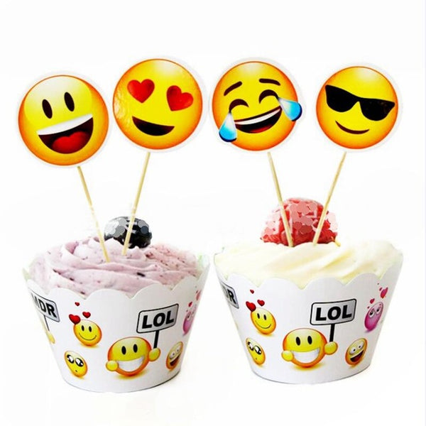 Emoji Theme Cartoon Party Tableware Party Kit
