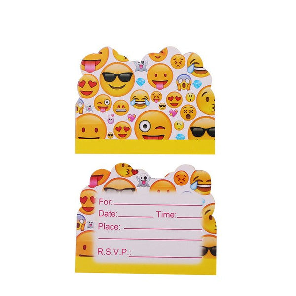 Emoji Theme Cartoon Party Tableware Party Kit