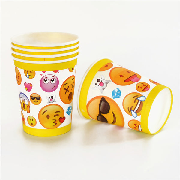 Emoji Theme Cartoon Party Tableware Party Kit