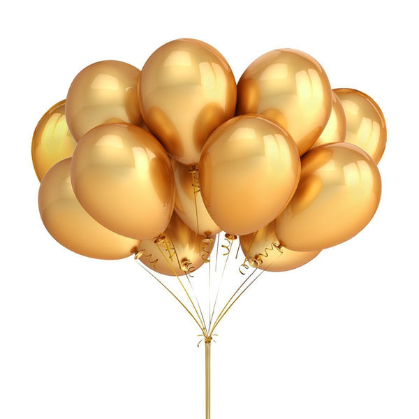 30pcs Elegant Pearl Golden Balloon
