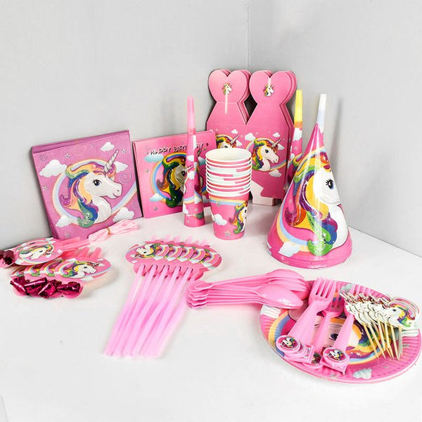 SPECTACULAR 10 PEOPLE UNICORN BIRTHDAY PARTY KIT UNLIKE ANY OTHER!!!