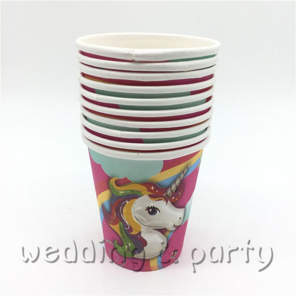 (41pcs) 10 Person Magical Unicorn Birthday Party Tableware Party Set