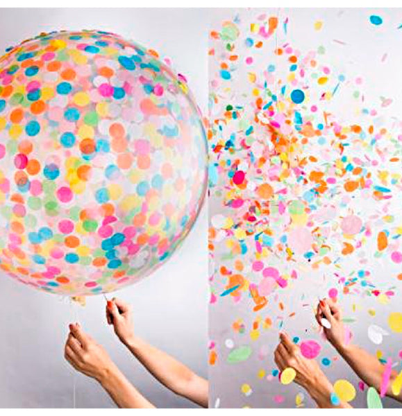 FENGRISE 36inch Large Confetti Balloon