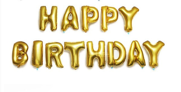 Happy Birthday Balloon Air Letters