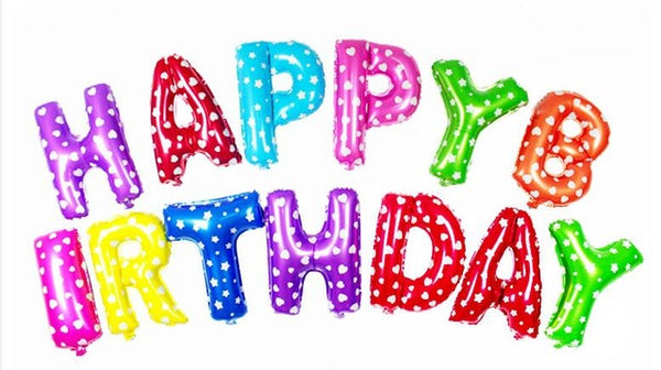 Happy Birthday Balloon Air Letters