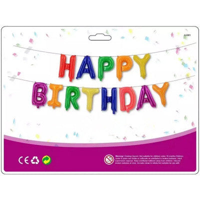 Happy Birthday Balloon Air Letters