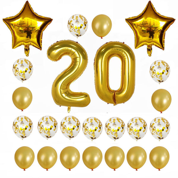 24pcs/set Lovable Pink Balloons