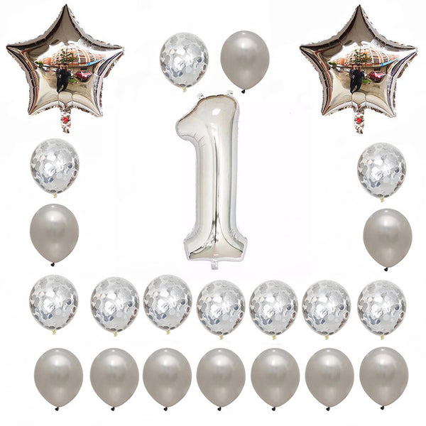 24pcs/set Lovable Pink Balloons