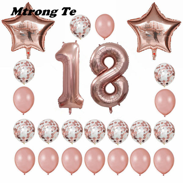 24pcs/set Lovable Pink Balloons