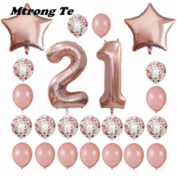 24pcs/set Lovable Pink Balloons