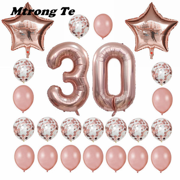 24pcs/set Lovable Pink Balloons