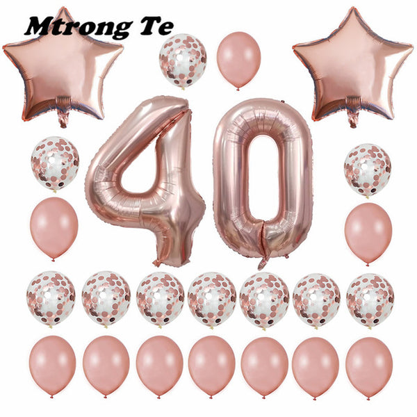 24pcs/set Lovable Pink Balloons