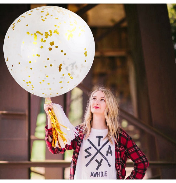 FENGRISE 36inch Large Confetti Balloon