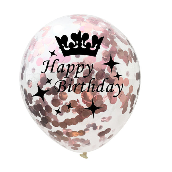 5pc Inflatable Confetti Balloons 12 Inches