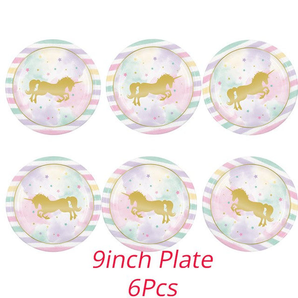 Beautiful Classic Unicorn Birthday Party Set
