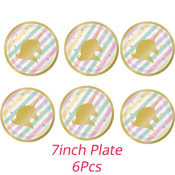 Beautiful Classic Unicorn Birthday Party Set