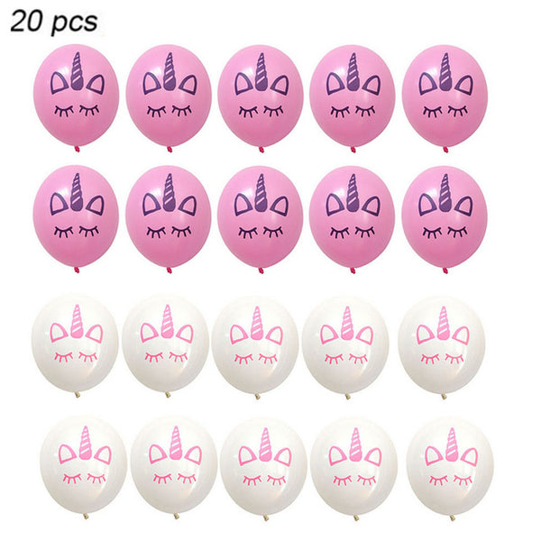 10pcs or 20 pcs Classic Unicorn Latex Party Balloons
