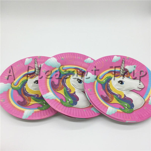 (80pcs) 20 person Super Unicorn Theme Birthday Party Kit