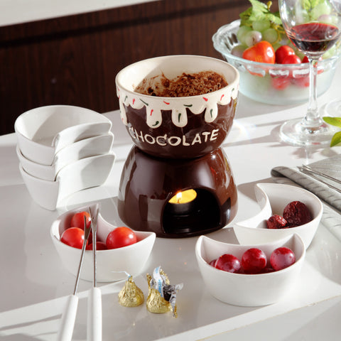 CHOCOLATE FONDUE SET WARMER