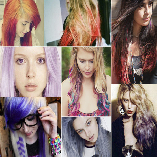 TEMPORARY COLORING HAIR DYE COMBING KIT (6PCS)