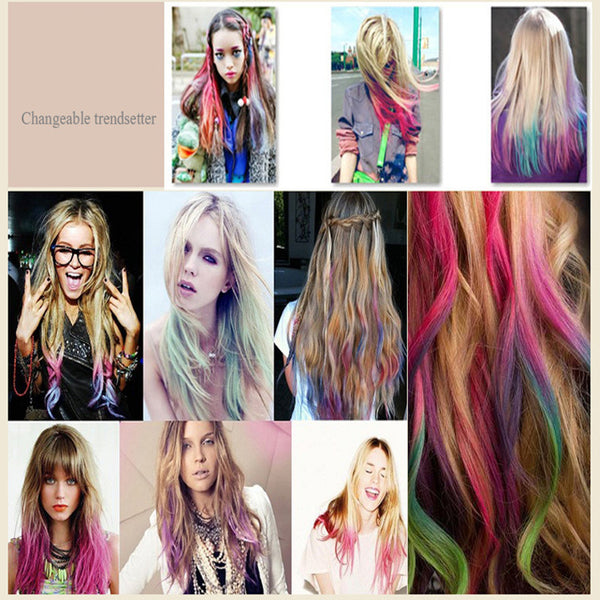 TEMPORARY COLORING HAIR DYE COMBING KIT (6PCS)
