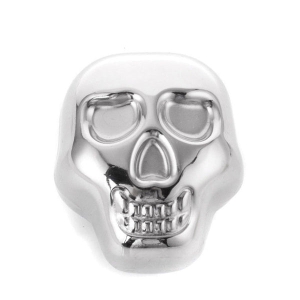 Stainless Steel Skull Ice Cube Cooler Wine For Bar Cooling Whiskey Stone