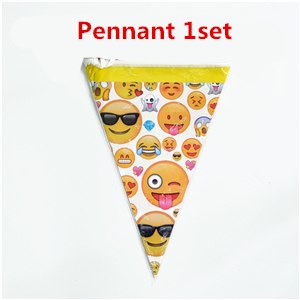 Emoji Smile Kids Birthday Party Decoration Set