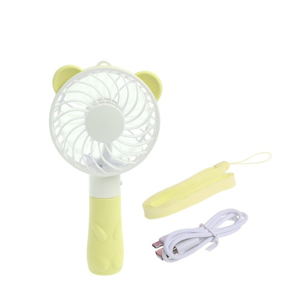 Portable Hand Fan Battery Operated USB Power Handheld Mini Fan Cooler with Strap