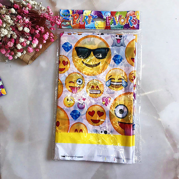 100*108cm FUNNY EMOJI TABLECLOTH