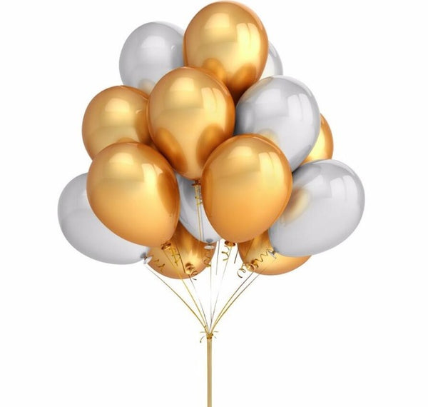 30pcs Elegant Pearl Golden Balloon