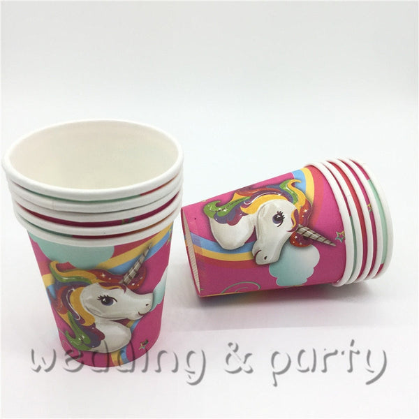 (41pcs) 10 Person Magical Unicorn Birthday Party Tableware Party Set