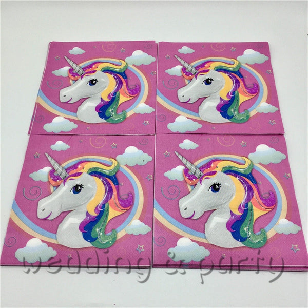 (41pcs) 10 Person Magical Unicorn Birthday Party Tableware Party Set