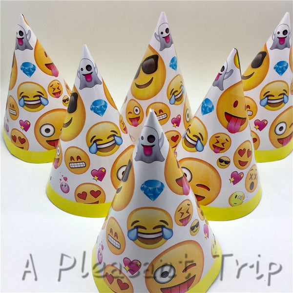 (83pcs) 10 Person Emoji Birthday Party Kit