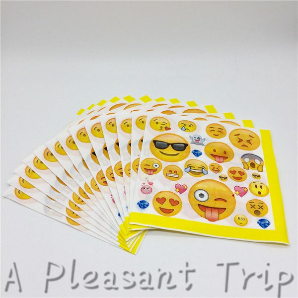 (83pcs) 10 Person Emoji Birthday Party Kit
