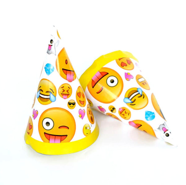 emoji theme party set kids birthday favor emoji plates cups napkins party hats tablecloth emoji theme party decoration