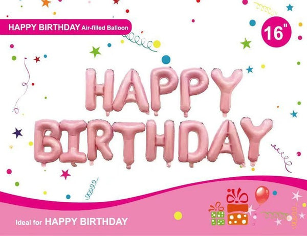 Happy Birthday Balloon Air Letters