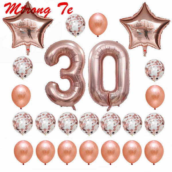 24pcs/set Lovable Pink Balloons