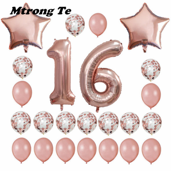 24pcs/set Lovable Pink Balloons