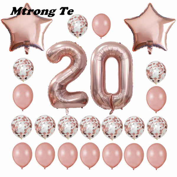 24pcs/set Lovable Pink Balloons