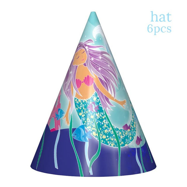 THE SUPER AWESOME MERMAID PARTY WITH DISPOSABLE TABLEWARE SET!!!