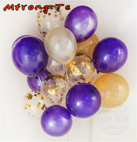 20pcs/lot 12" Bouquet Confetti Balloon