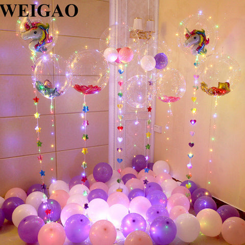 Shocking Luminous Unicorn Balloons Sets